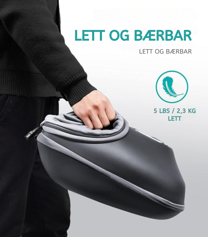 Fotmassasjeapparat med beroligende varme